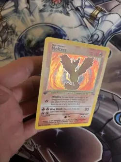 Pokemon Fossil Moltres 1st Edition Holo 12/62 MP (VP) - Image 5