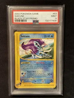 PSA 9 Suicune Pokemon 4Ever 2002 Movie Black Star Promo #53 - Image 1