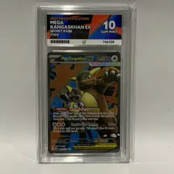 Pokemon 2025 Mega Evolution Mega Kangaskhan Ex Secret Rare Ace Graded 10 - Image 1