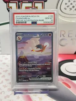 Charizard EX 199/165 PSA 10 Special Illustration Rare Holo Pokemon 151 English - Image 1