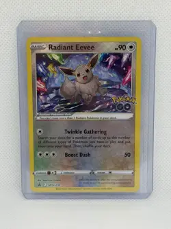2022 Pokemon Sword & Shield: Black Star Promo Radiant Eevee #SWSH230 - Image 1