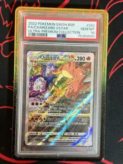 Pokemon Charizard VSTAR Ultra-Premium Coll. Full Alt Art Promo SWSH262 PSA 10 - Image 1