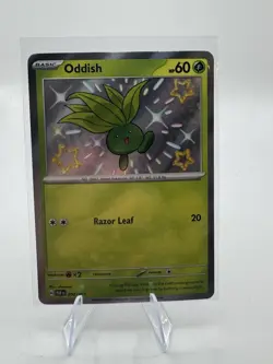 Pokemon 2024 Paldean Fates Oddish 92/91 Holo Rare Baby Shiny NM - Image 1