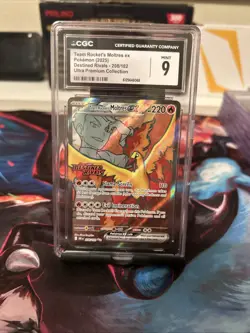 Pokemon TCG Team Rockets Moltres EX Destined Rivals Stamped Upc Promo 208/182 - Image 1