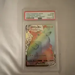 Pokemon Pikachu TCG VMAX Rainbow Secret Rare Vivid Voltage SWSH PSA 10 - Image 1