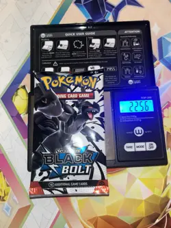 Heavy! 22.56g Pokemon TCG SV 10.5 Black Bolt Booster Pack Sealed! - Image 1
