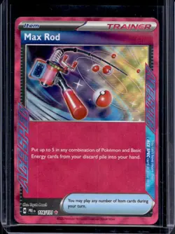 2025 Pokemon Prismatic Evolutions MAX Rod #116/131 - Image 1