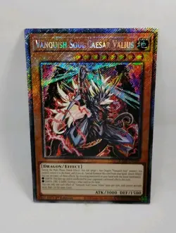 YU-GI-OH! Vanquish Soul Caesar Valius. RA04-EN046. 1st Ed. Platinum Secret Rare - Image 1