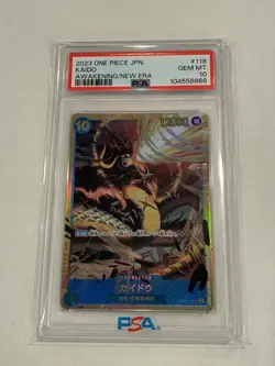 One Piece CCG Kaido Awakening of the New Era Japanese OP05-118 PSA 10 Gem Mint - Image 2