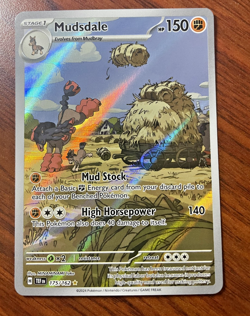 Pokemon card - Mudsdale 175/162 -Temporal Forces - Illustration Rare - Holo NM - Image 1
