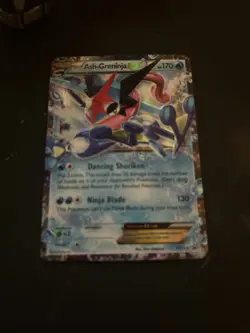 Ash-Greninja EX XY133 XY Holo black star promo card - Image 1