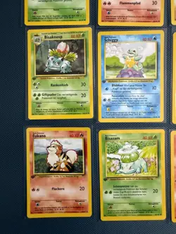 1st Edition German Base Set Pokemon Card Lot Pikachu 5/102, Ivysaur 30 LP/MP - Image 5