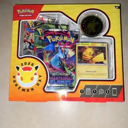 Pokemon TCG Pokemon Day 2026 Collection Box Pikachu Promo Card Booster Packs - Image 1