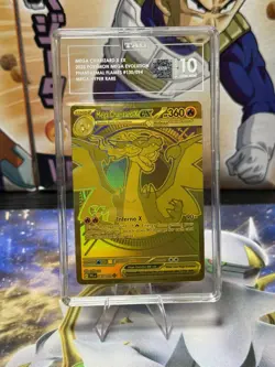 Mega Charizard X ex Gold Phantasmal Flames 130/94 Mega Hyper Rare Card TAG 10 - Image 2