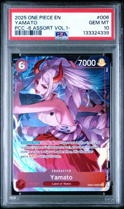 2025 ONE PIECE EB02-006 PREMIUM CARD COLLECTION VOL 1 YAMATO PROMO PSA 10 - Image 1