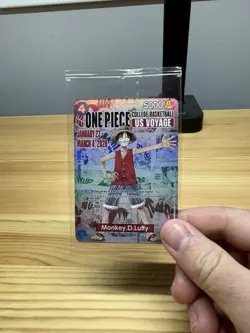 One Piece Card Game🏴‍☠PROMO Monkey.D.Luffy P-055 College Basketball US Voyage - Image 1