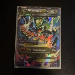 Pokemon M Rayquaza EX 61/108 Roaring Skies Ultra Rare Full Art Holo Card - Image 1