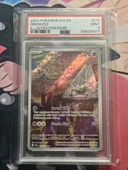 Drowzee Scarlet and Violet Base Set Illustration Rare Card 210/198 PSA 9 - Image 1