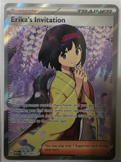 Erika's Invitation 196/165 Scarlet & Violet 151 Ultra Rare Pokemon Card NM - Image 1