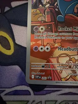 Team Rocket's Wobbuffet 203 Sv: Scarlet & Violet Promo Cards Holo - Image 4