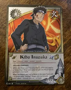 Naruto CCG TCG 656 Kiba Inuzuka FOIL Card M/NM - Image 2