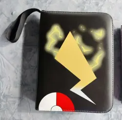 Pokemon TCG PokeBall Pikachu 4 Pocket Storage Binder Folder 400 Card Capacity - Image 3