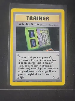 Card-Flip Game (Goldenrod Game Corner) 92/111 Neo Genesis Regular 1st Edition - Image 1
