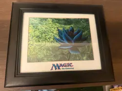 MTG (Magic the Gathering)Limited Edition Black Lotus Framed Chroma-Cel Print COA - Image 1