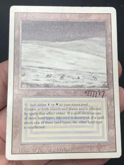 ***Tundra Signed (Light Indents)*** MTG Revised Magic Jesper Myrfors Kid Icarus - Image 3