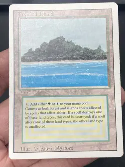 ***Tropical Island (Indents & Corner Bend)*** MTG Revised Magic Kid Icarus - Image 3