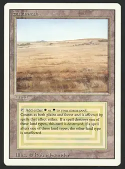 ***Savannah*** MTG Revised Magic Kid Icarus - Image 1