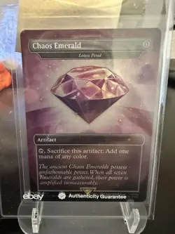 Chaos Emerald - Lotus Petal (7034) Secret Lair Drop Foil - Image 1