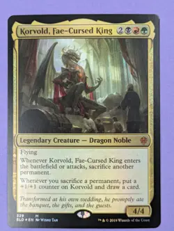 MTG Magic: Throne of Eldraine: Korvold, Fae-Cursed King Foil #329 Mystic - NM - Image 1