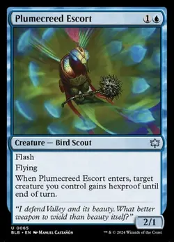 2x Plumecreed Escort - Foil BLB NM MTG - Image 1