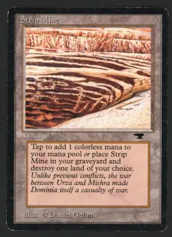 ***Strip Mine No Horizon*** MTG Antiquities Magic Kid Icarus - Image 1