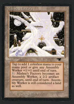 ***Mishra's Factory Winter*** MTG Antiquities Magic Kid Icarus - Image 1