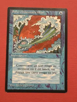 Mtg Revised French FBB— Blue Elemental Blast — EX++ - Image 1