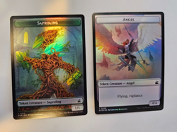 MTG Saproling Angel (0002) Double-Sided Token - Ravnica Remastered (RVR) - Image 1