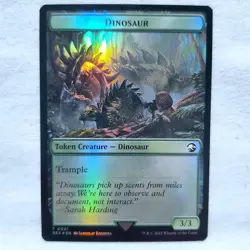 Copy Dinosaur (001) Double-Sided Token The Lost Caverns of Ixalan Foil MTG - Image 2