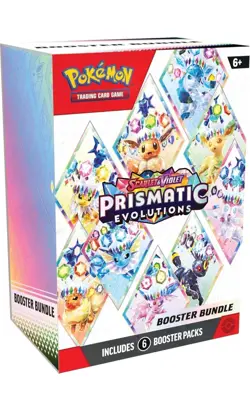 Pokemon Scarlet & Violet Prismatic Evolutions Booster Bundle (6 Packs) - Image 1
