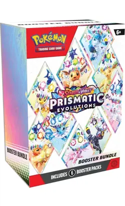Pokemon Scarlet & Violet Prismatic Evolutions Booster Bundle (6 Packs) - Image 3