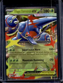 2025 Pokemon Phantasmal Flames Mega Heracross ex Double Rare #004/094 - Image 1