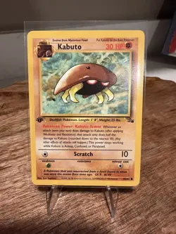 👑 King Kabuto 50/62 Fossil Rare NM+ 1st Edition Vintage Pokemon Card 1999 WOTC - Image 1