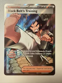 Pokemon TCG NM Black Belt's Training 255/217 ME03: Ascended Heros Pack Fresh (A) - Image 1