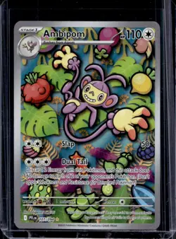 2025 Pokemon Phantasmal Flames Ambipom Illustration Rare #107/094 - Image 1