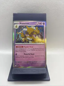 2025 Pokemon TCG Mega Evolution Black Star Promos #003 Alakazam STAMPED - Image 1