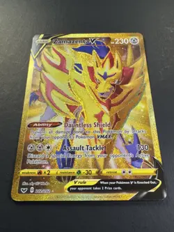 Pokemon: Zamazenta V Secret Rare Full Art Holo Sword & Shield 212/202 - Image 2