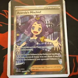 Pokemon Acerola's Mischief Ultra Rare Trainer Me01: Mega Evolution 165/132 - Image 1