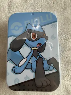 Nintendo Pokemon Riolu damage counter and dice tin. Exclusive Chinese release - Image 1