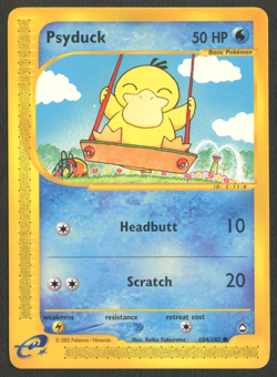 Pokemon TCG: Psyduck 104/147 Aquapolis WoTC Regular Common LP - Image 1
